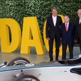 Hermann Tomczyk, ADAC Sport Präsident, Jean Todt, FIA Präsident, Dr. August Markl. Erster Vizepräsident des ADAC